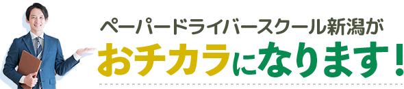 新潟ペーパードライバースクールはこんな人におすすめ!"